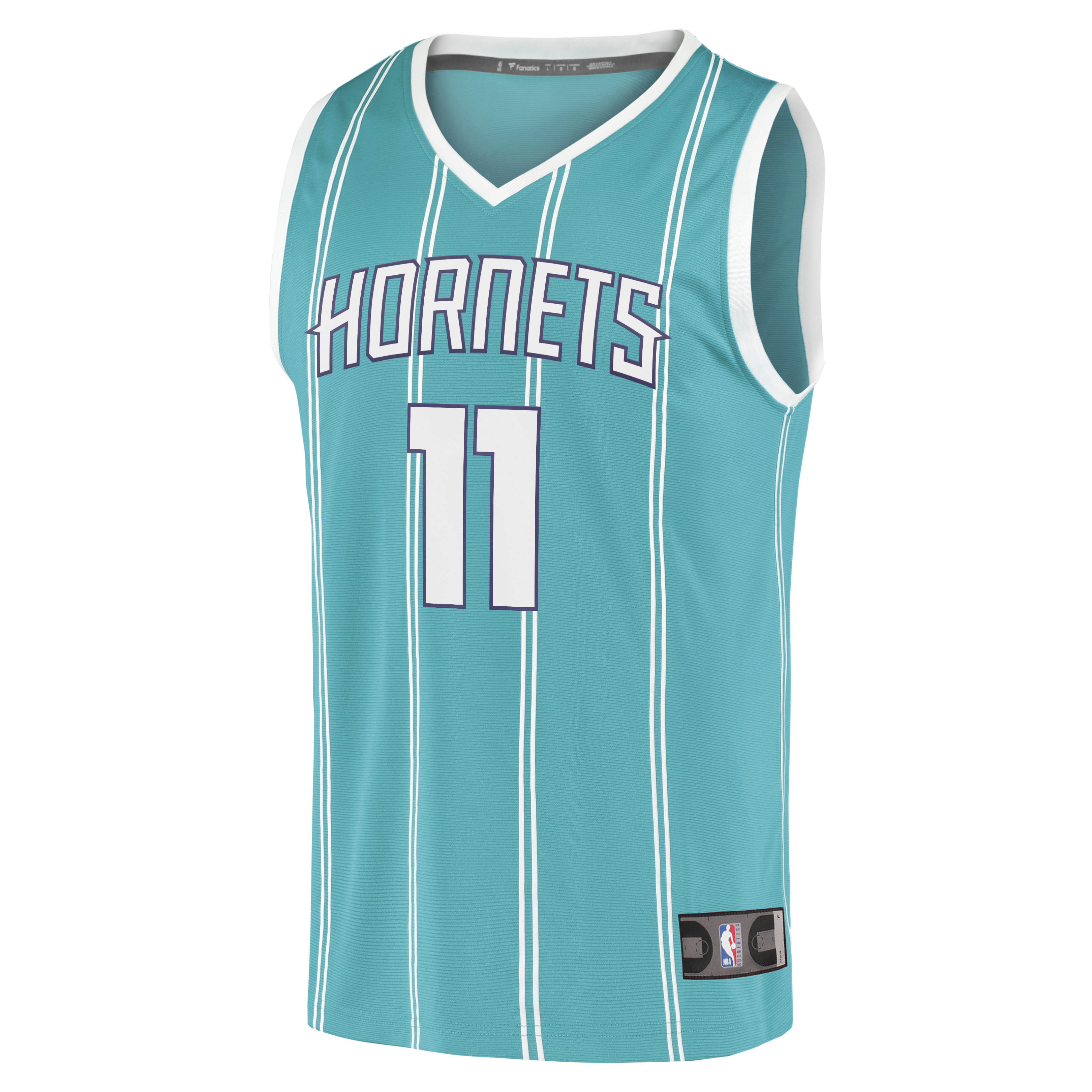 Alternative view of Cody Martin Charlotte Hornets Fanatics Fast Break Replica Jersey - Icon Edition - Teal
