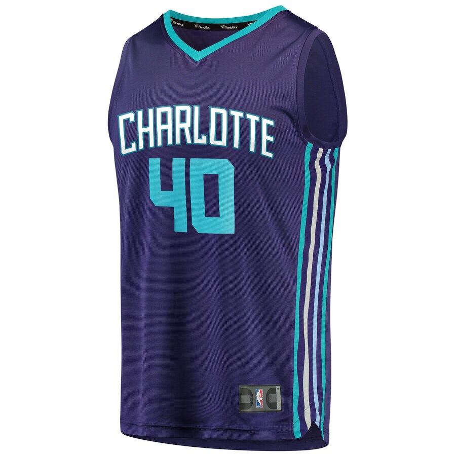 Alternative view of Cody Zeller Charlotte Hornets Fanatics Branded Youth Fast Break Replica Player Jersey - Statement Edition - Purple