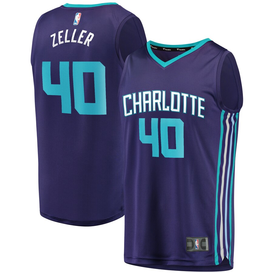 Cody Zeller Charlotte Hornets Fanatics Branded Youth Fast Break Replica Player Jersey - Statement Edition - Purple