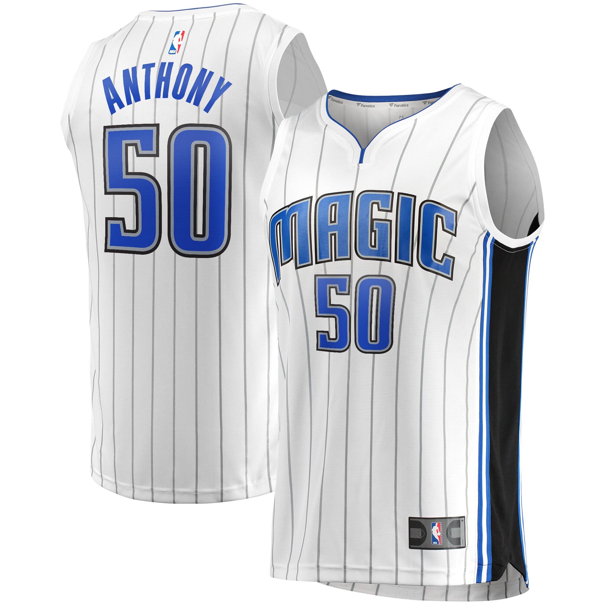Alternative view of Cole Anthony Orlando Magic Fanatics Branded Fast Break Replica Jersey - Association Edition - White