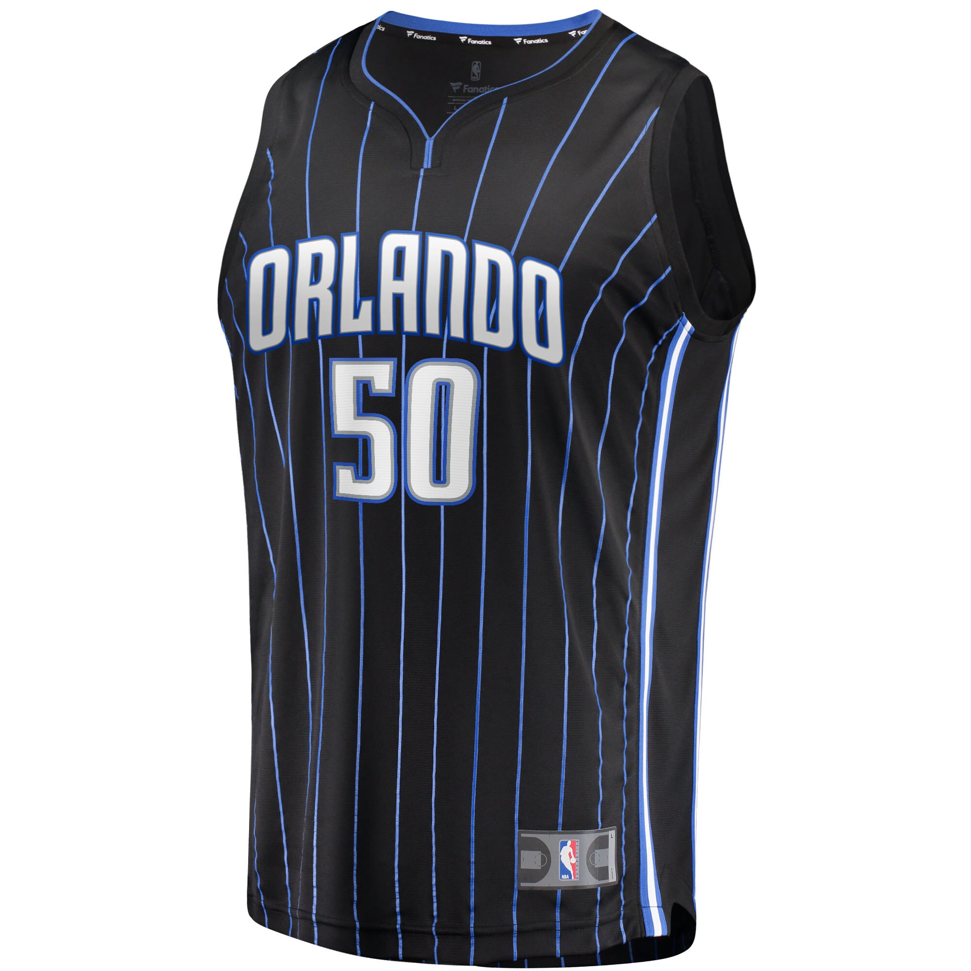 Alternative view of Cole Anthony Orlando Magic Fanatics Fast Break Replica Jersey - Icon Edition - Black