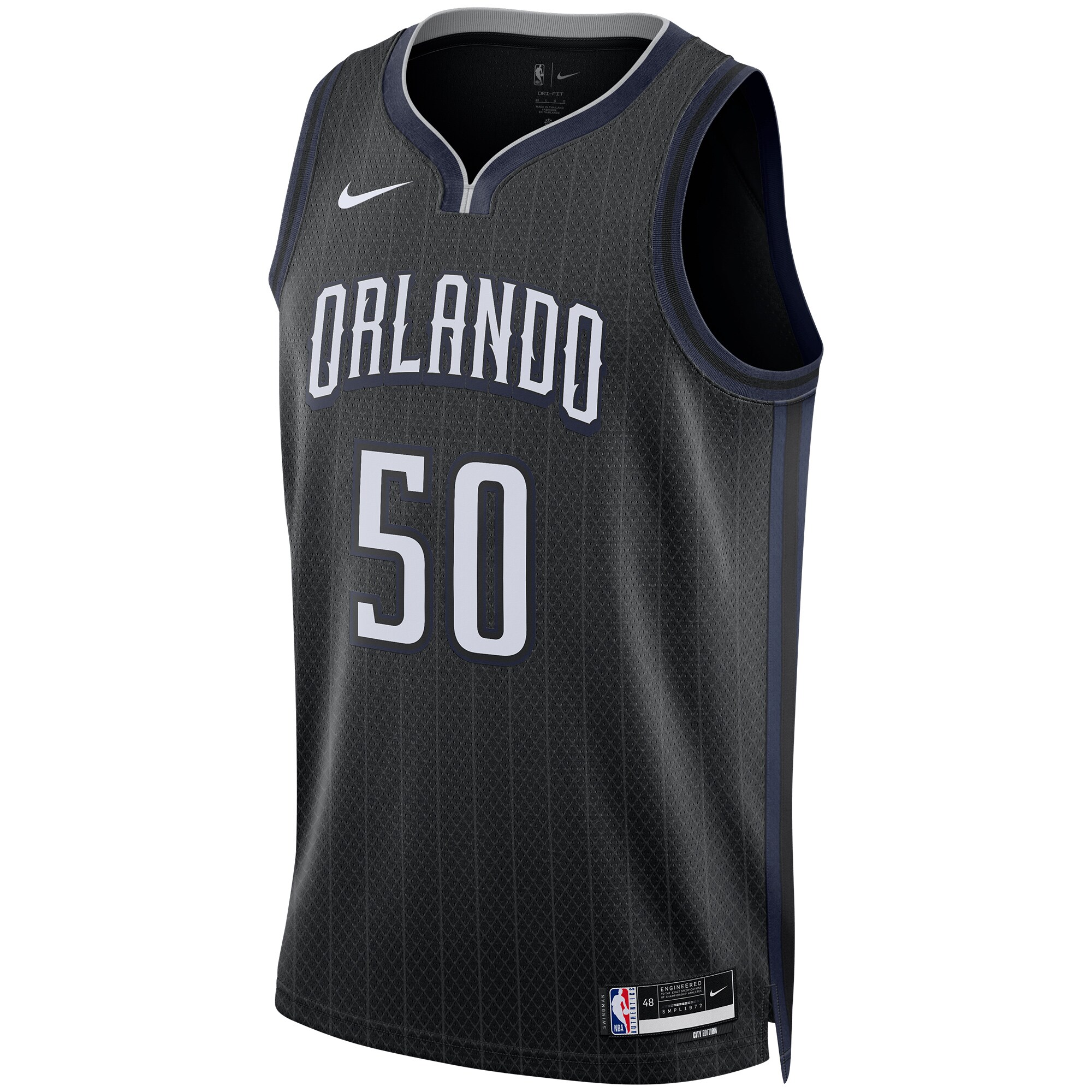 Alternative view of Cole Anthony Orlando Magic Unisex 2022/23 Swingman Jersey – City Edition – Black