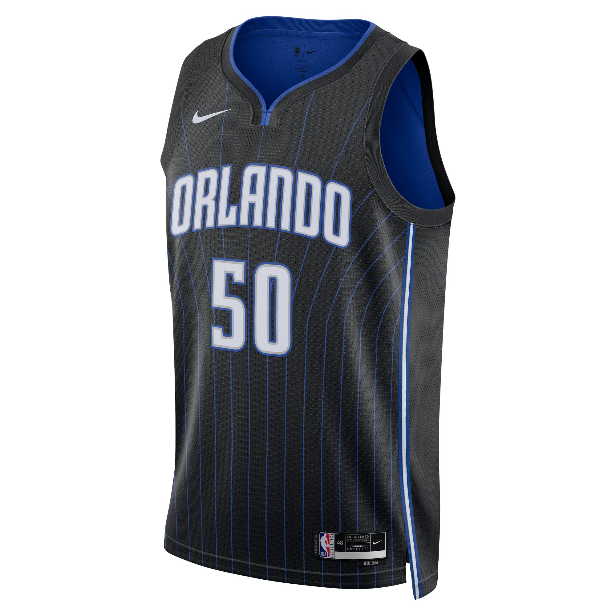 Alternative view of Cole Anthony Orlando Magic Unisex Swingman Jersey – Icon Edition – Black