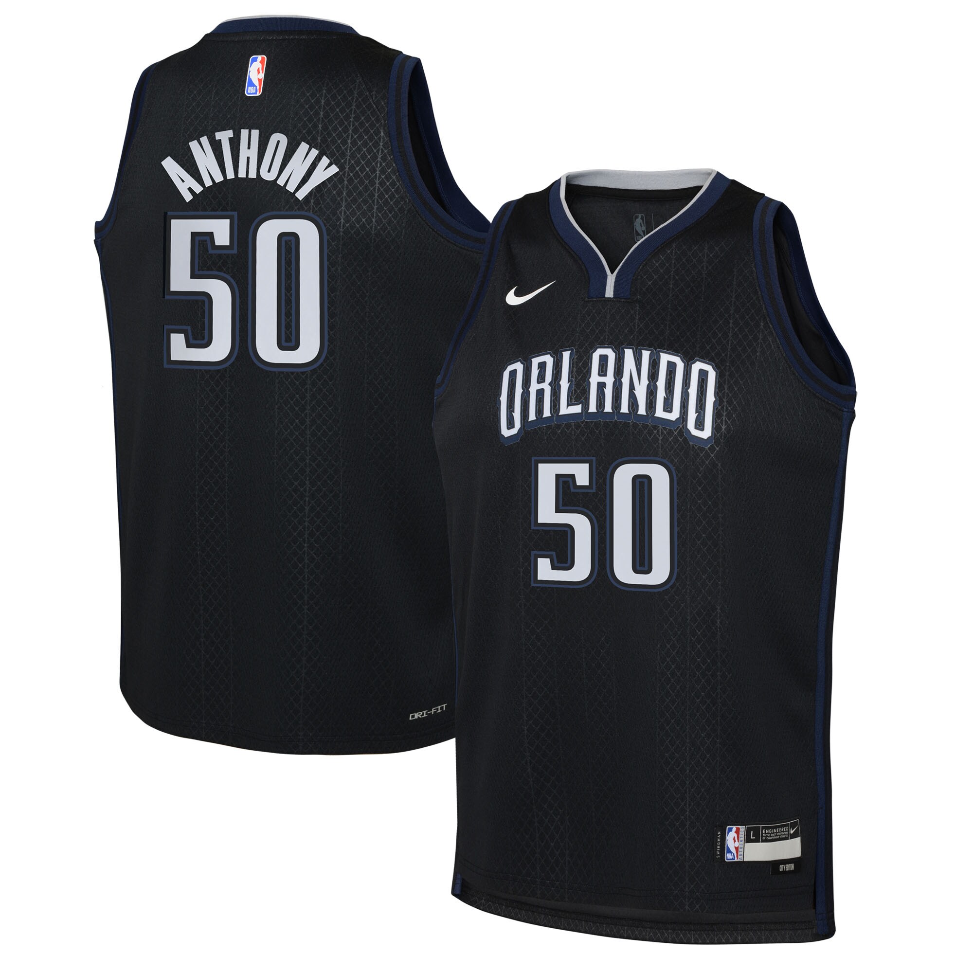 Cole Anthony Orlando Magic Youth 2022/23 Swingman Jersey – City Edition – Black