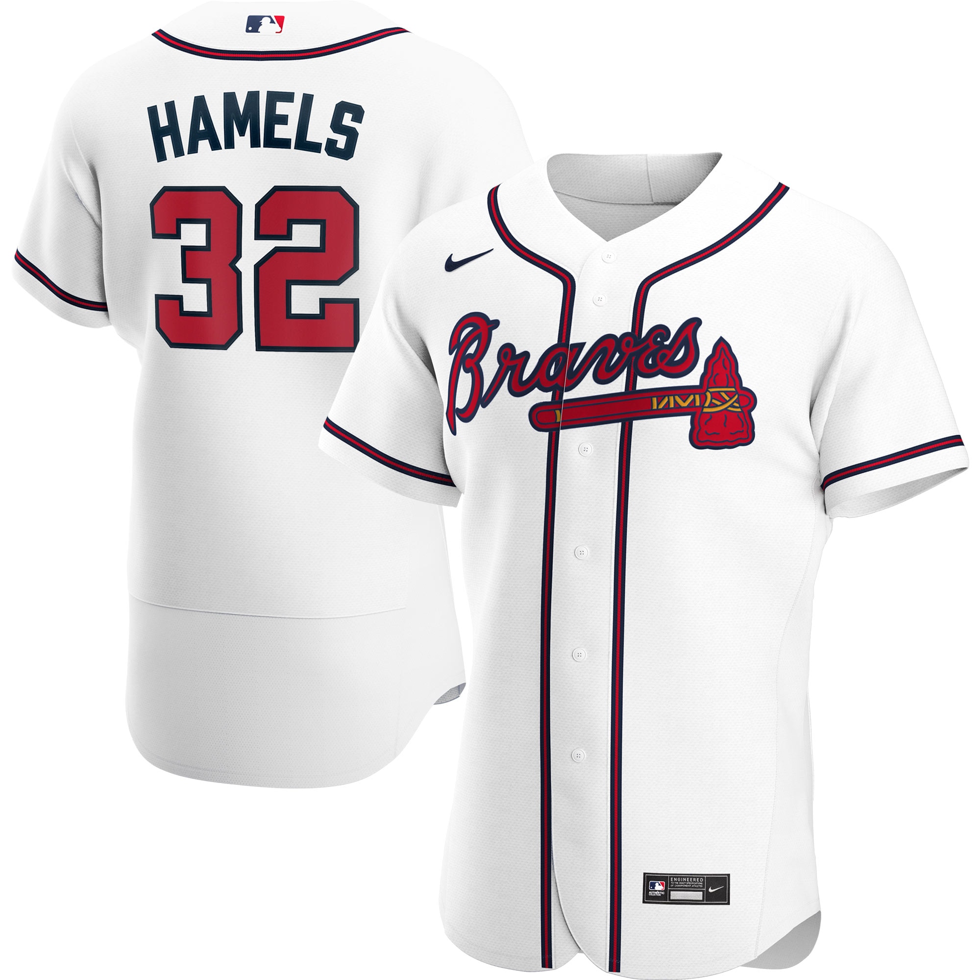 Cole Hamels Atlanta Braves Home Authentic Player Jersey - White