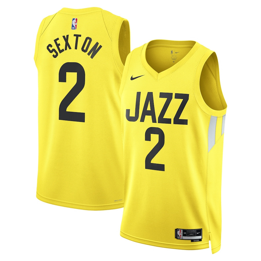 Colin Sexton 2 Utah Jazz Unisex Swingman Jersey - Icon Edition - Gold - JS800 