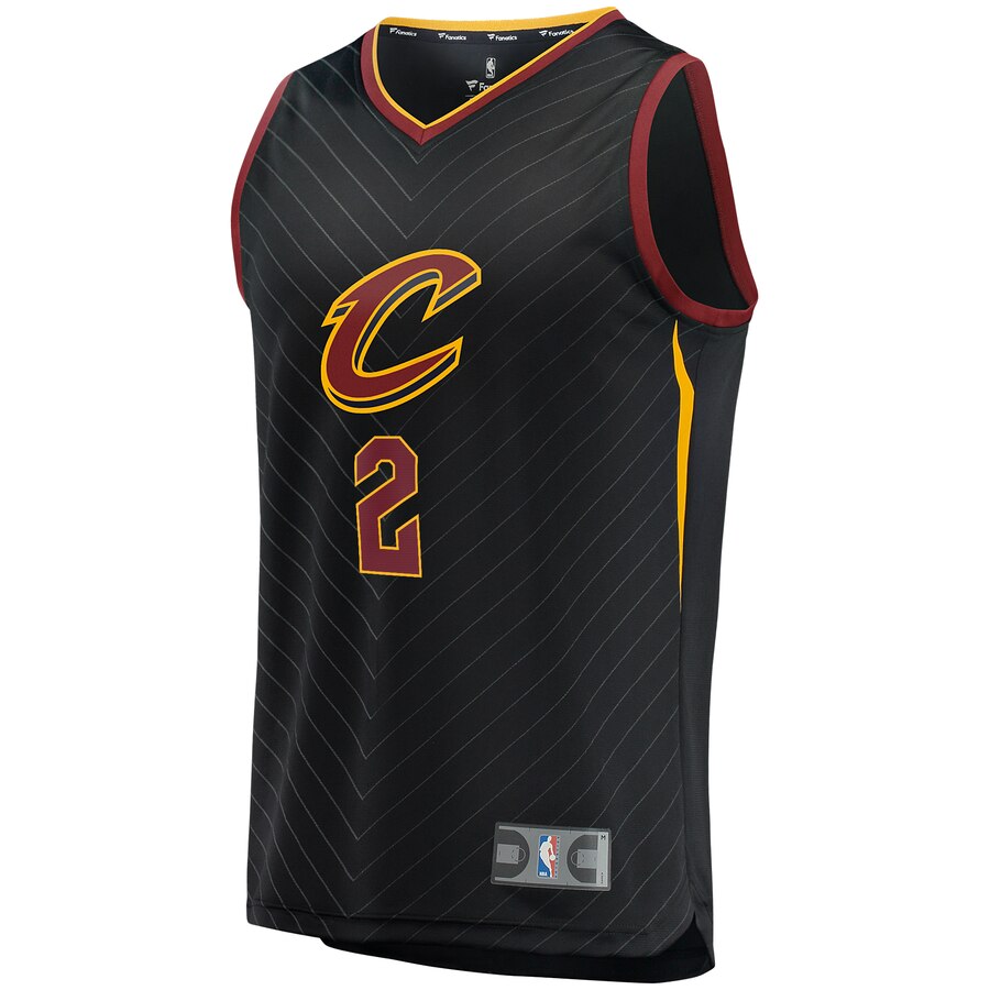 Alternative view of Collin Sexton Cleveland Cavaliers Fanatics Branded Fast Break Replica Player Jersey - Black - Statement Edition