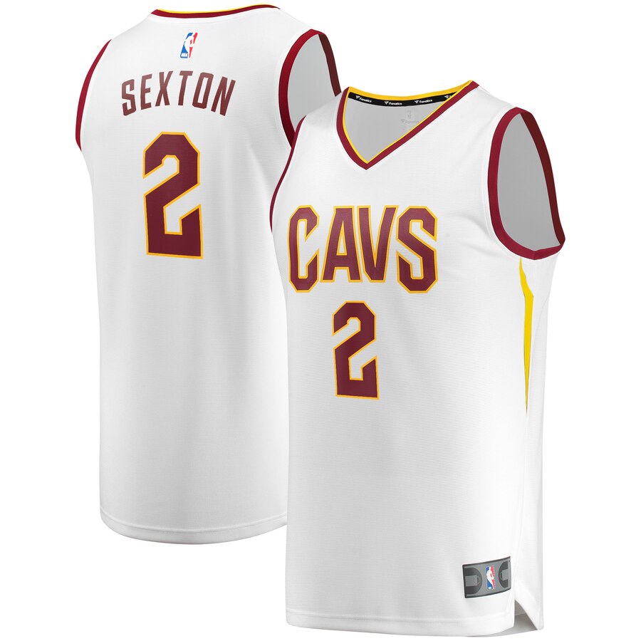 Collin Sexton Cleveland Cavaliers Fanatics Branded Fast Break Replica Player Jersey – White – Association Edition