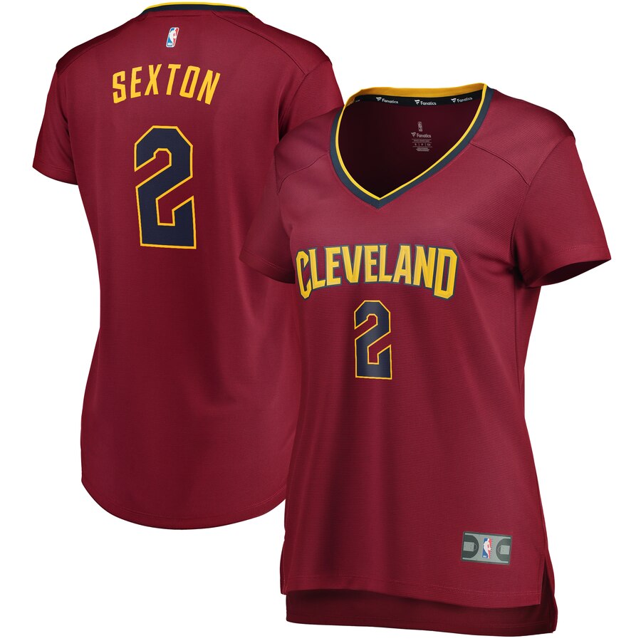 Collin Sexton Cleveland Cavaliers Fanatics Branded Women's Fast Break Replica Player Jersey - Icon Edition - Wine