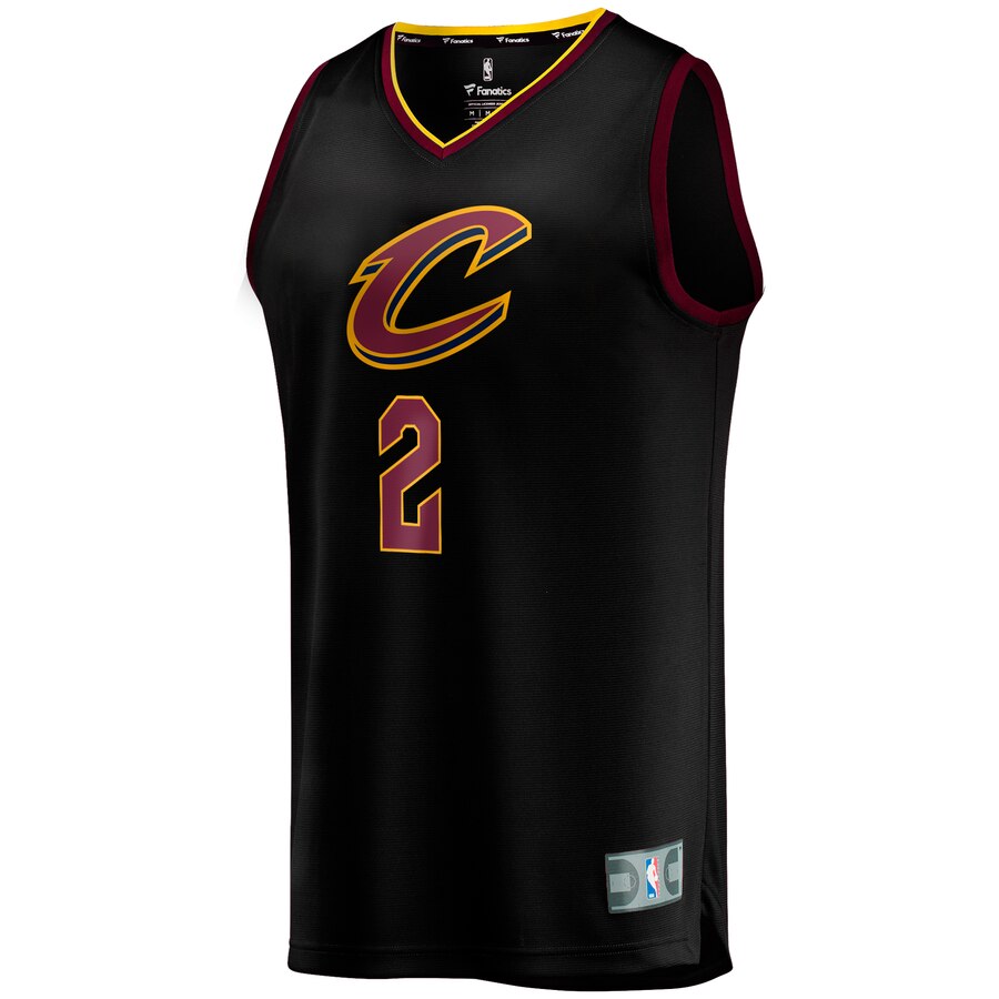 Alternative view of Collin Sexton Cleveland Cavaliers Fanatics Branded Youth Fast Break Jersey - Statement Edition - Black