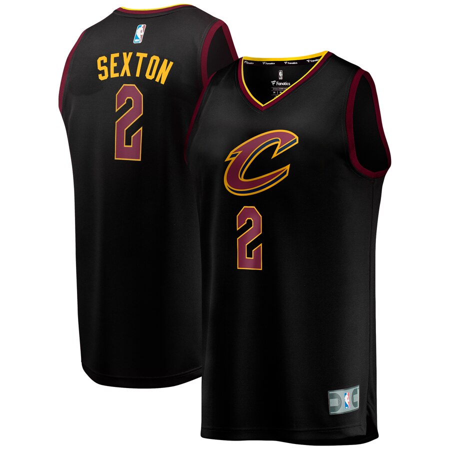 Collin Sexton Cleveland Cavaliers Fanatics Branded Youth Fast Break Jersey - Statement Edition - Black