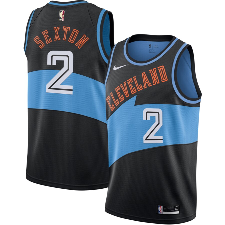 Collin Sexton Cleveland Cavaliers Nike Hardwood Classics Finished Swingman Jersey - Black