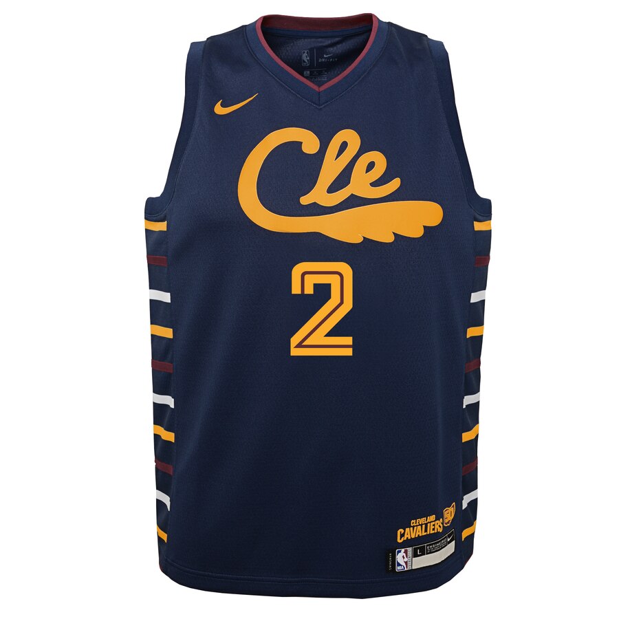 Alternative view of Collin Sexton Cleveland Cavaliers Youth Swingman Jersey Navy - City Edition