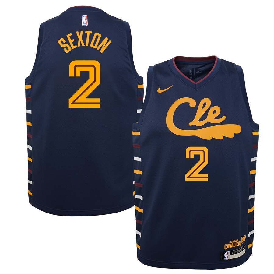 Collin Sexton Cleveland Cavaliers Youth Swingman Jersey Navy - City Edition