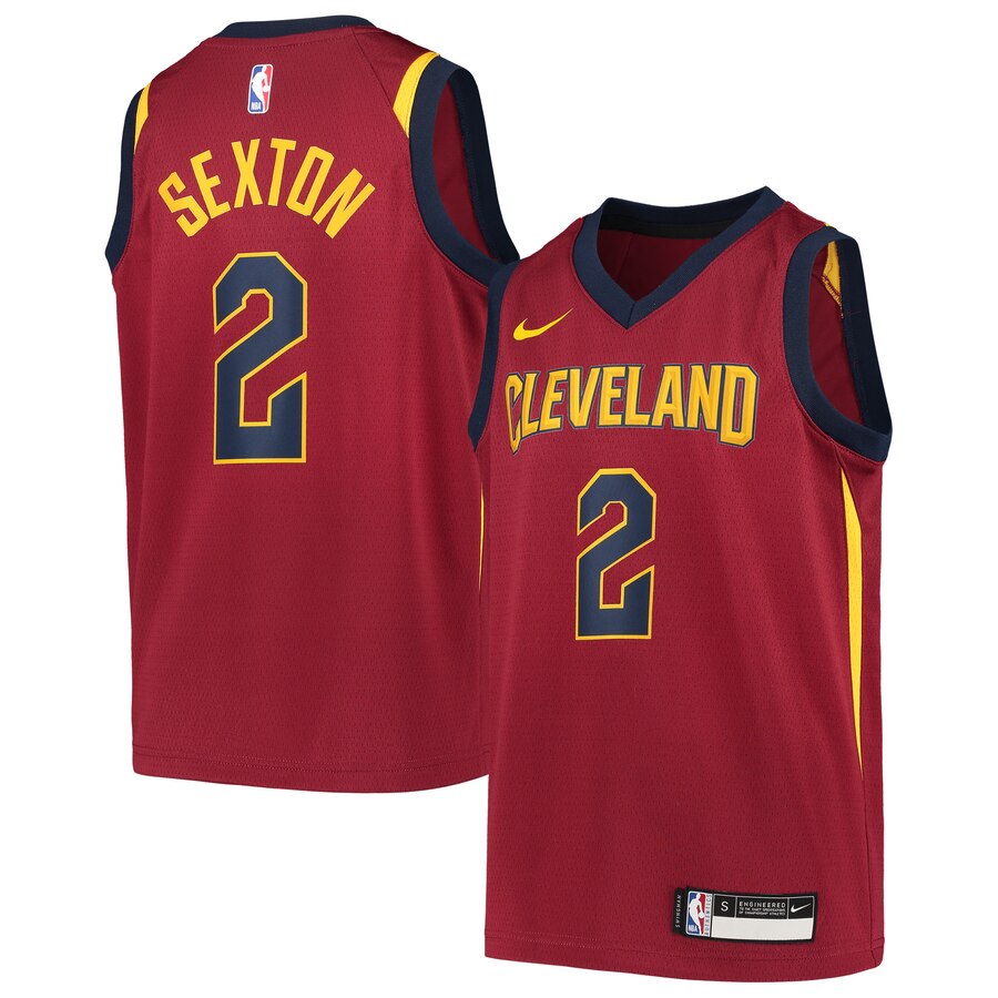 Collin Sexton Cleveland Cavaliers Youth Team Swingman Jersey - Icon Edition - Wine