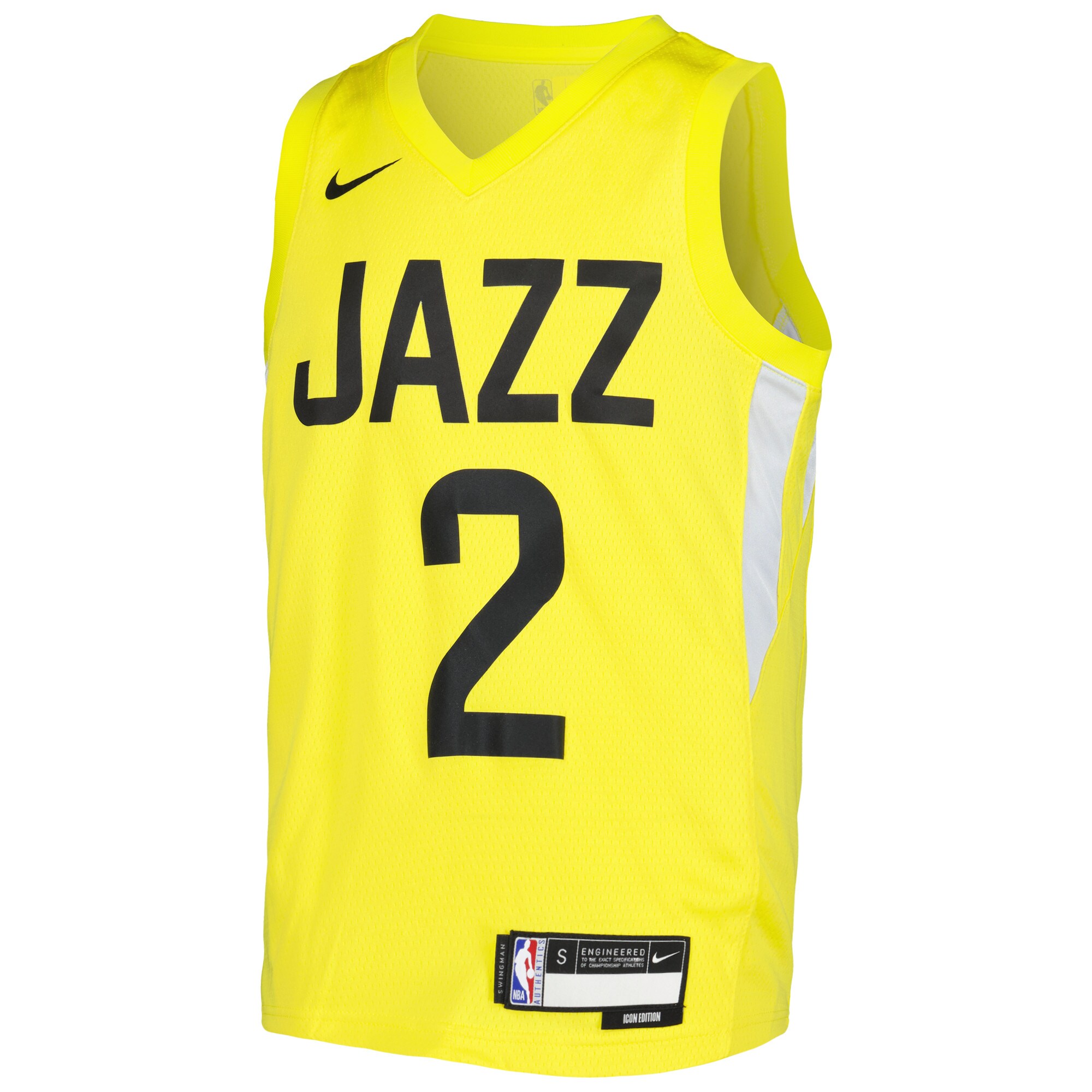 Alternative view of Collin Sexton Utah Jazz Youth Swingman Jersey - Icon Edition - Yellow