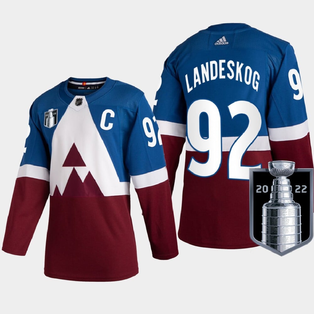 Colorado Avalanche Gabriel Landeskog 92 2022 Western Champs Burgundy Jersey Stadium Series - JS275 
