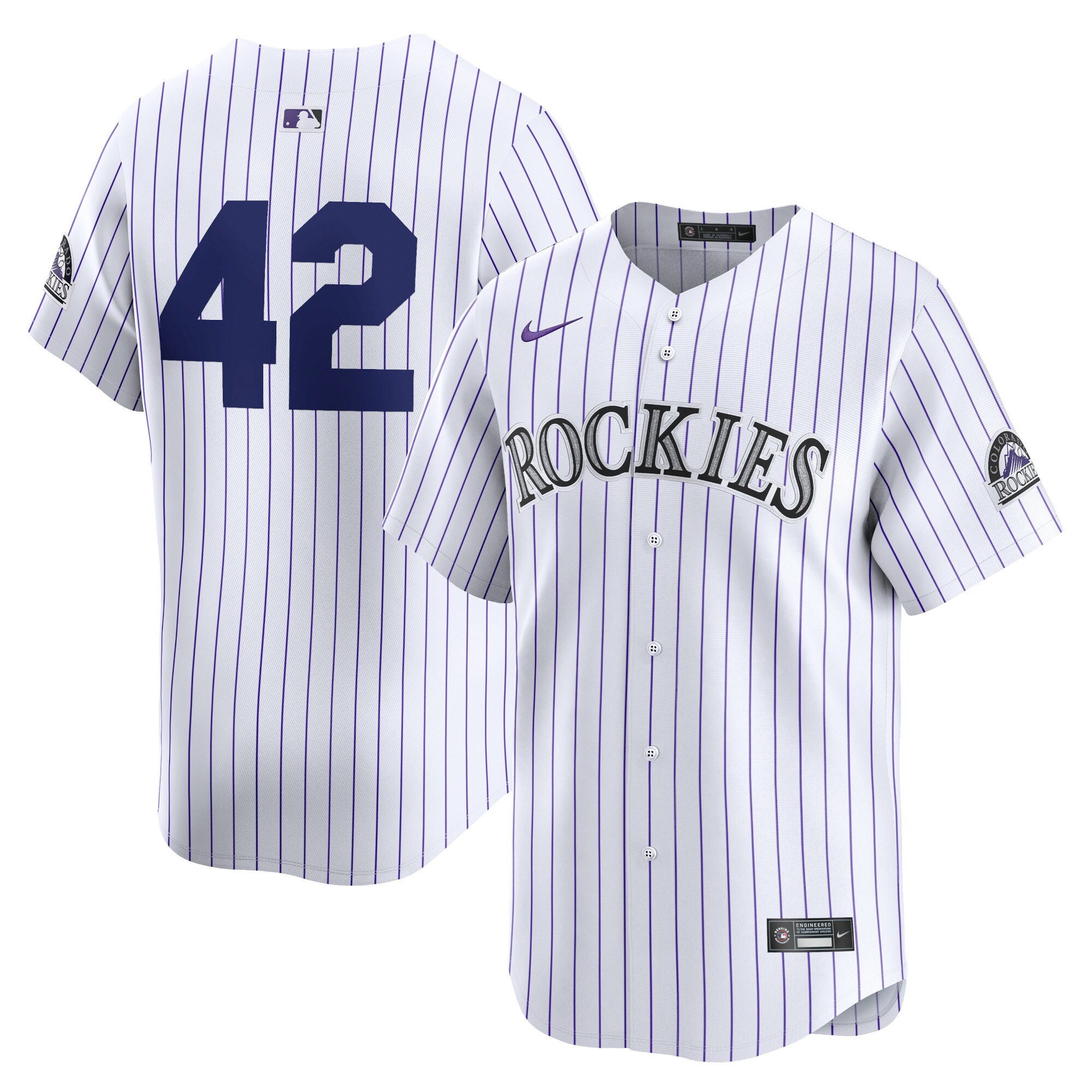 Colorado Rockies 2024 Jackie Robinson Day Home Limited JerseyÃƒâ€šÃ‚Â ÃƒÂ¢Ã¢â€šÂ¬Ã¢â‚¬Å“ White