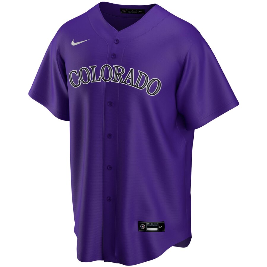 Alternative view of Colorado Rockies Alternate 2020 Replica Team Jersey ÃƒÂ¢Ã¢â€šÂ¬Ã¢â‚¬Å“ Purple