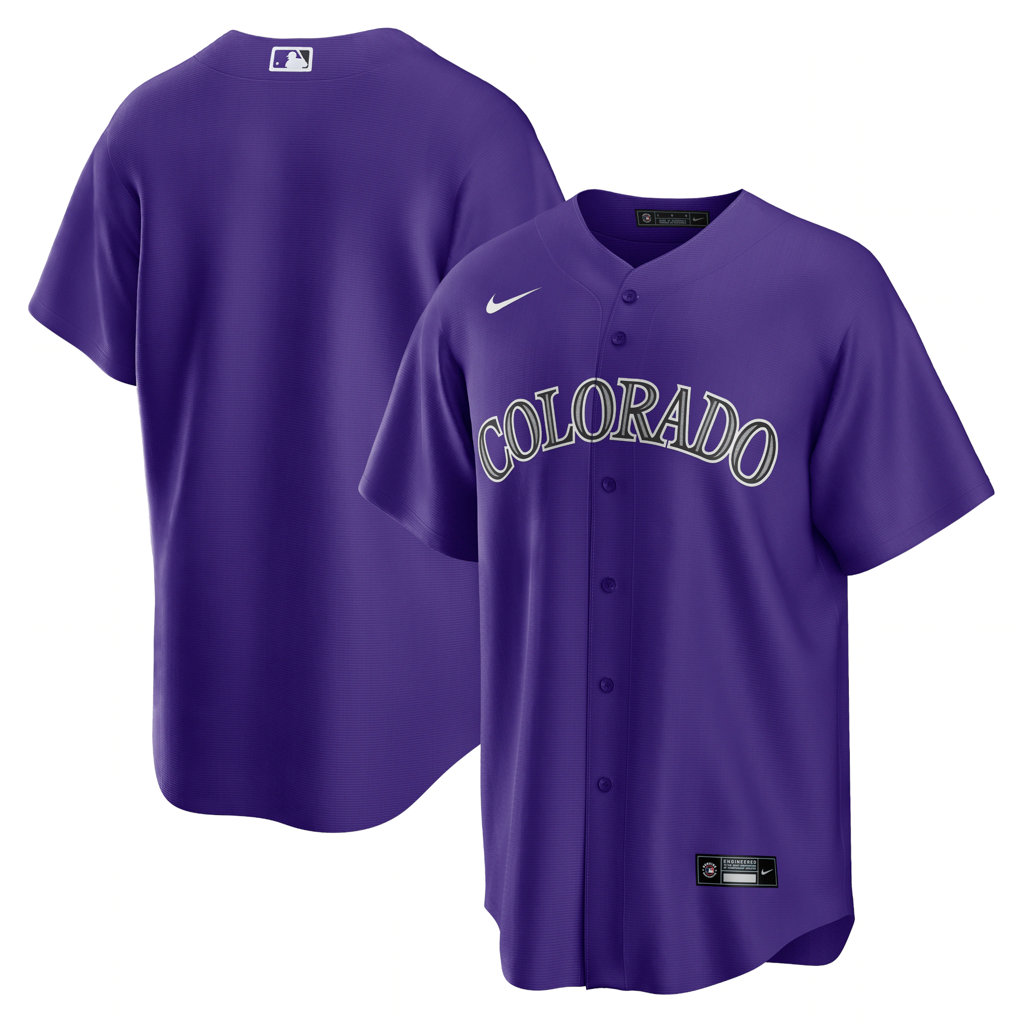 Colorado Rockies Alternate Replica Team Jersey – Purple