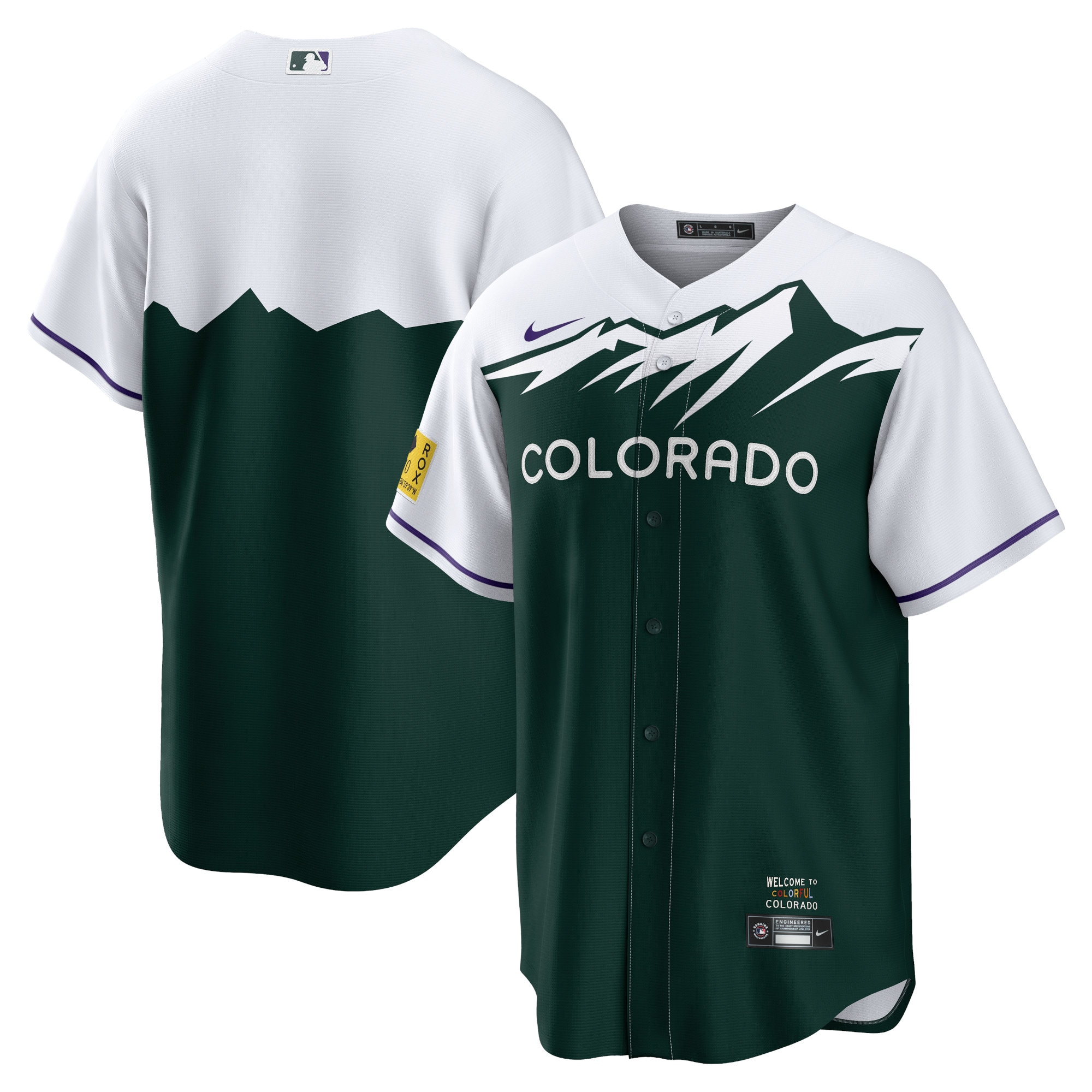 Colorado Rockies City Connect Replica Team Jersey – Green