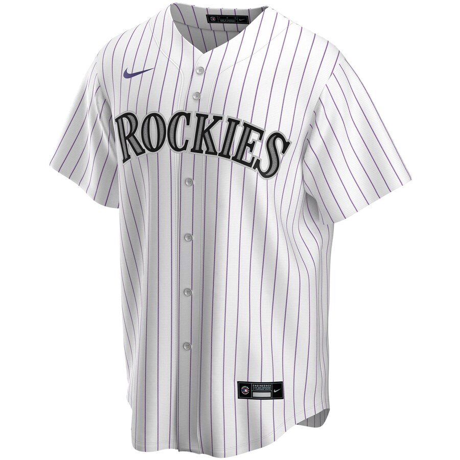 Alternative view of Colorado Rockies Home 2020 Replica Team Jersey ÃƒÂ¢Ã¢â€šÂ¬Ã¢â‚¬Å“ White