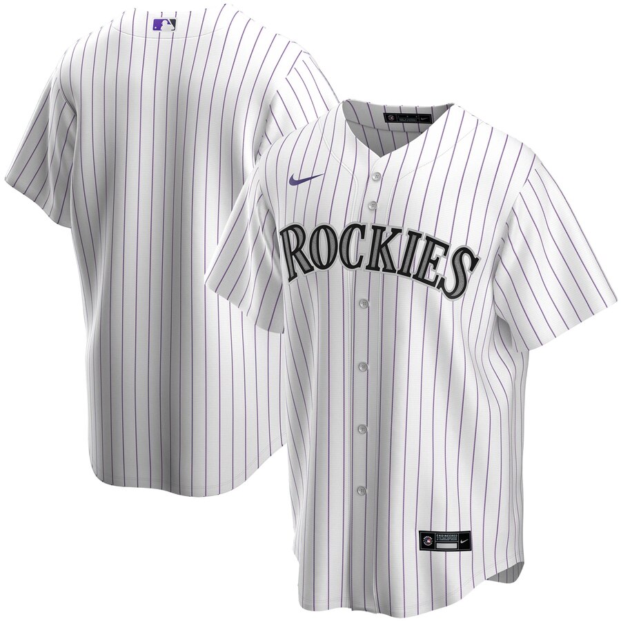 Colorado Rockies Home 2020 Replica Team Jersey ÃƒÂ¢Ã¢â€šÂ¬Ã¢â‚¬Å“ White