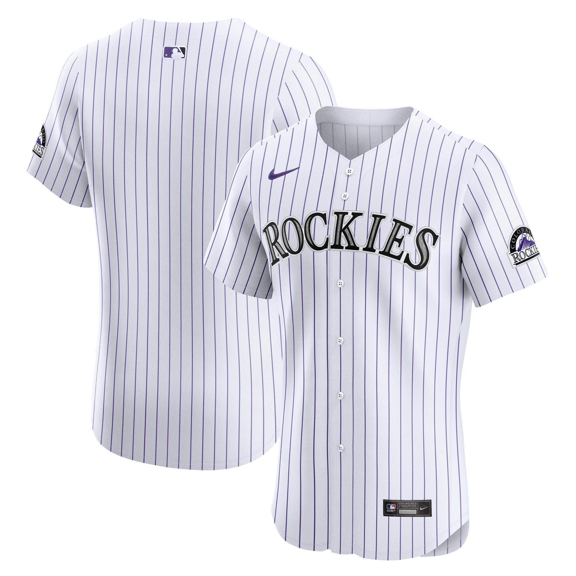Colorado Rockies Home Elite Jersey - White