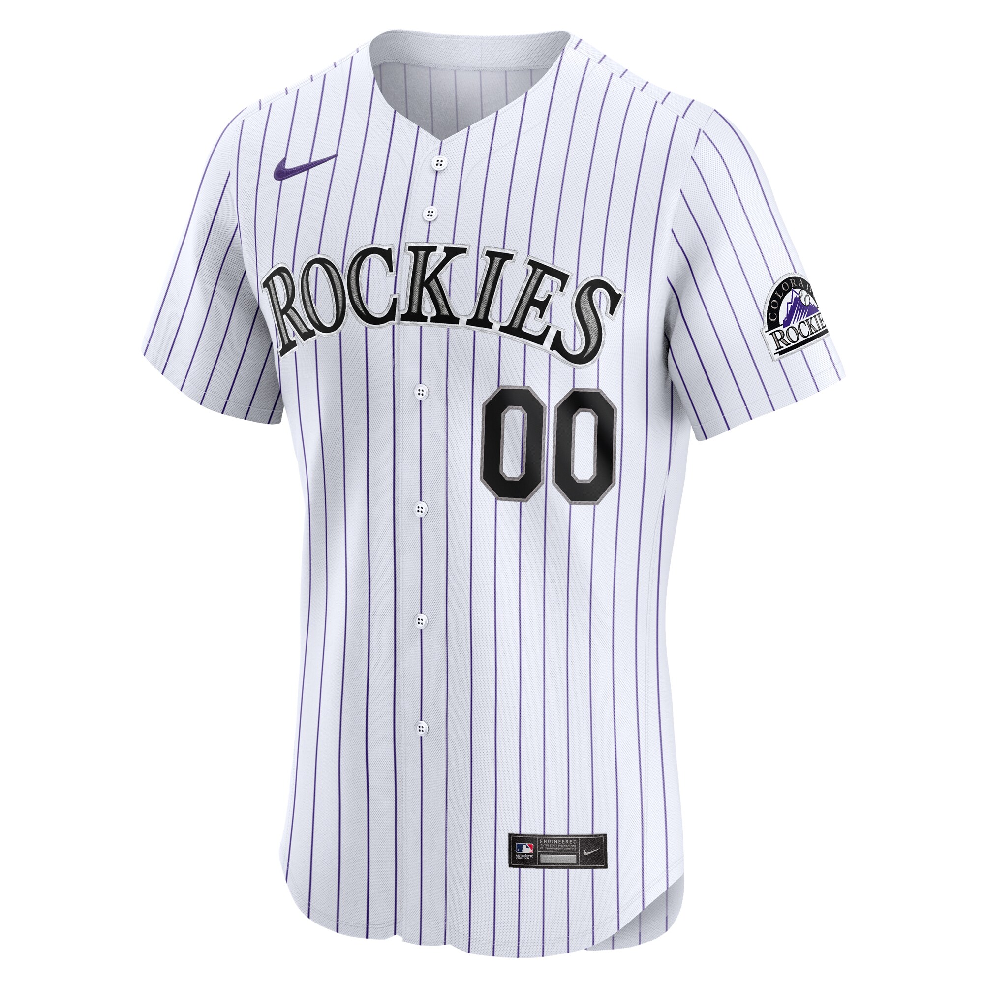 Alternative view of Colorado Rockies Home Elite Pick-a-player Retired Roster Jersey - White