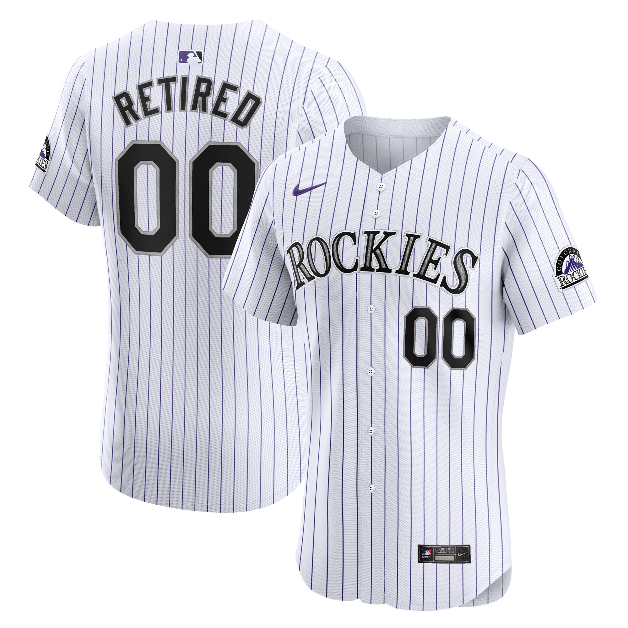 Colorado Rockies Home Elite Pick-a-player Retired Roster Jersey - White
