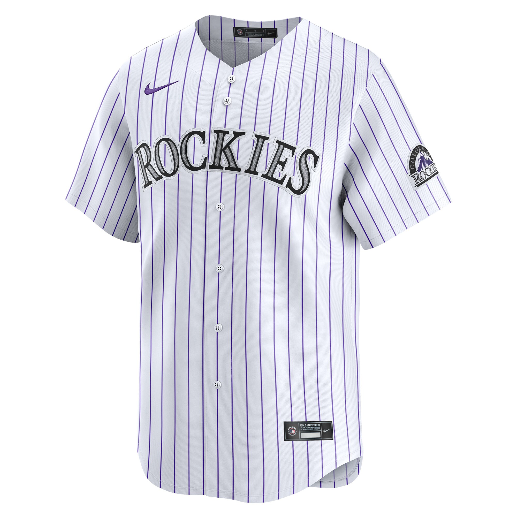 Alternative view of Colorado Rockies Home Limited Jersey - White