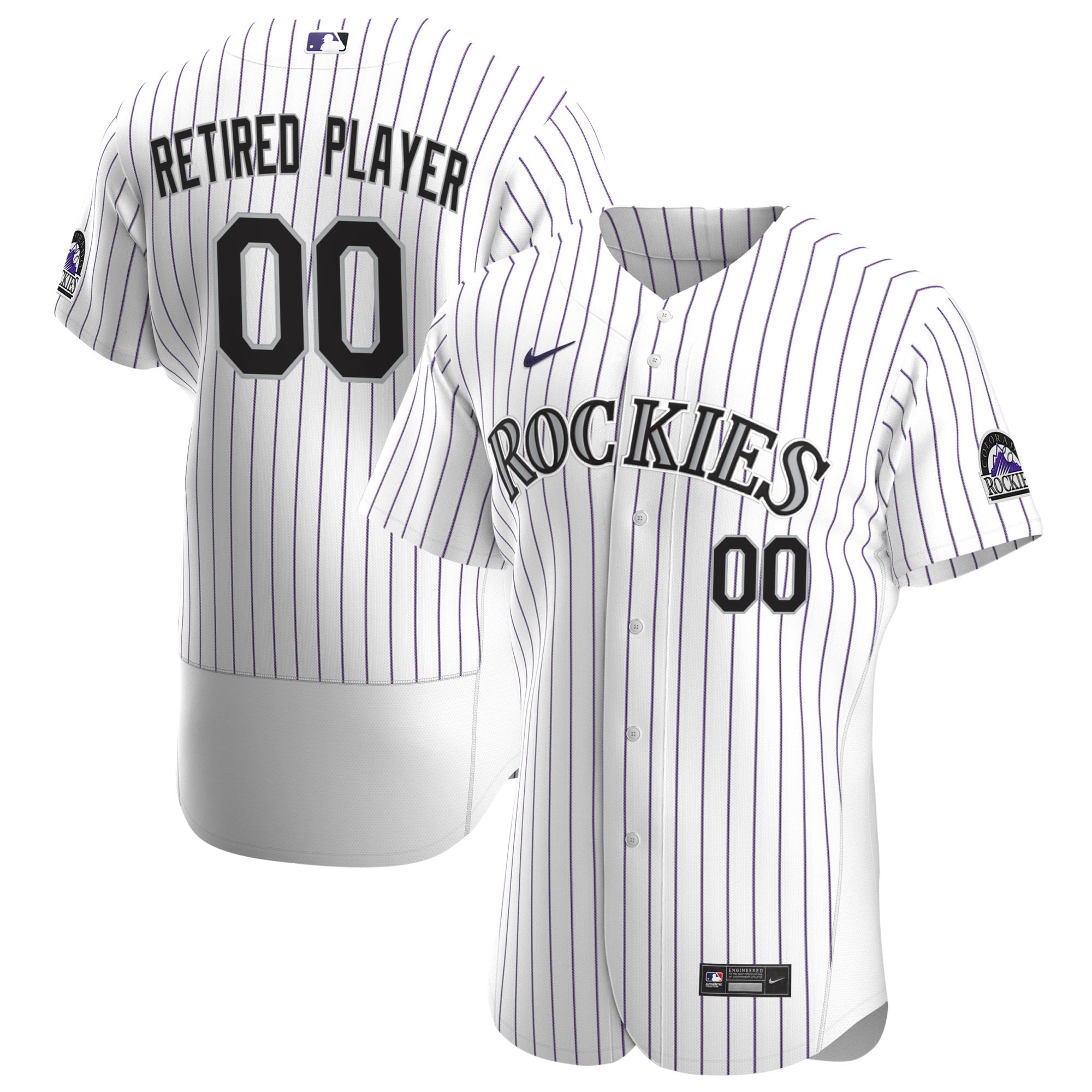 Colorado Rockies Home Pick-a-player Retired Roster Authentic Jersey - White