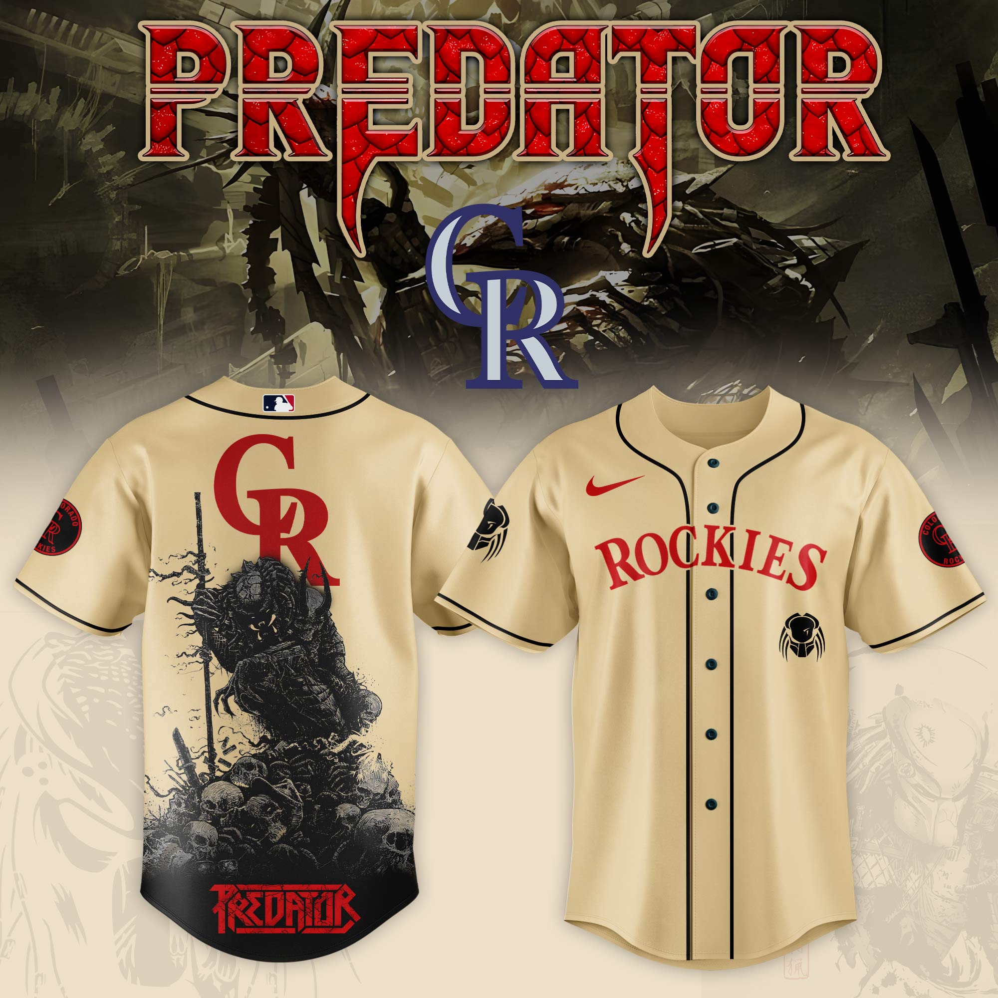Colorado Rockies Mlb X Predator Baseball Jersey