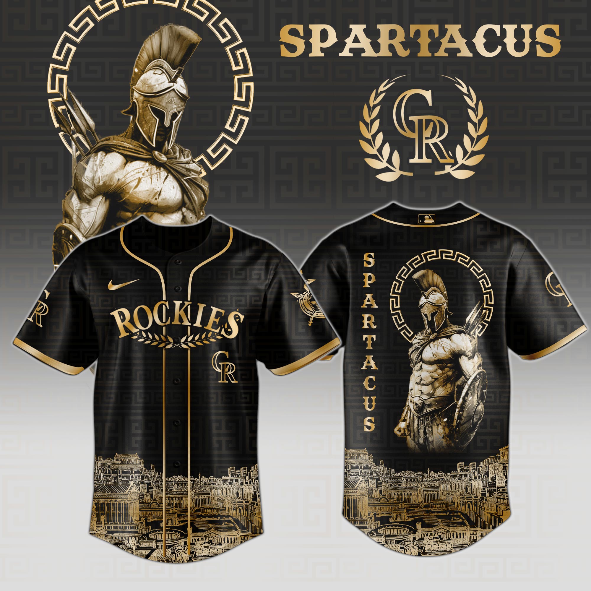 Colorado Rockies Mlb X Spartacus Glory Of The Arena Power Of The Game