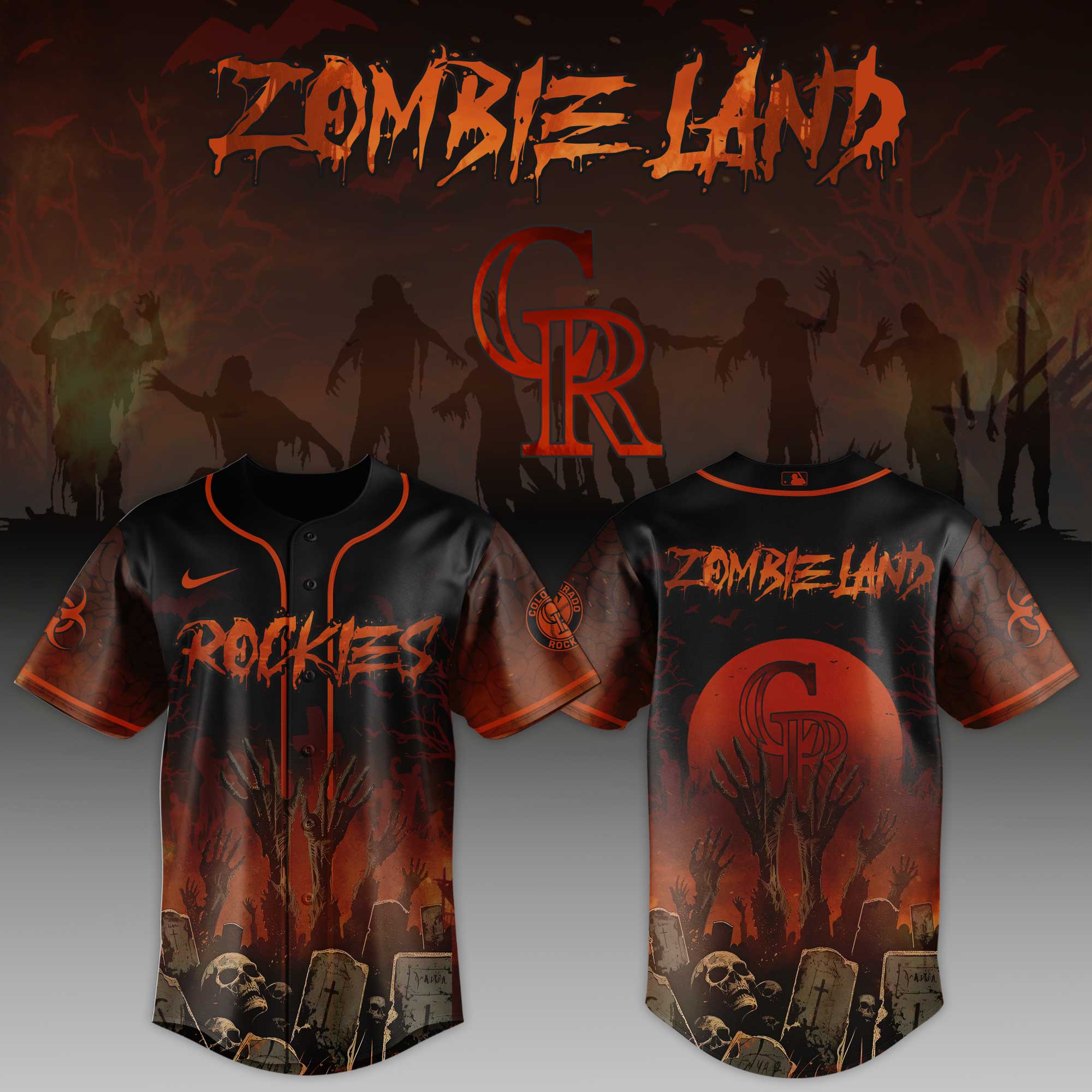 Colorado Rockies Mlb X Zombieland Baseball Jersey