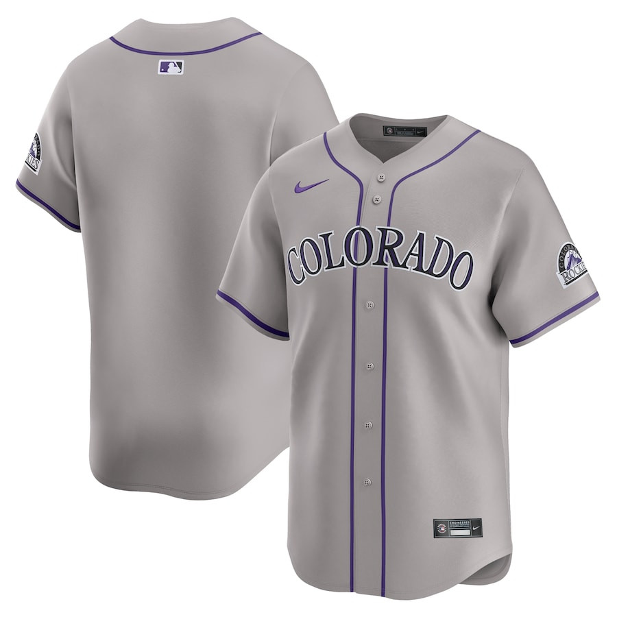 Colorado Rockies Road Limited Men Jersey - Gray