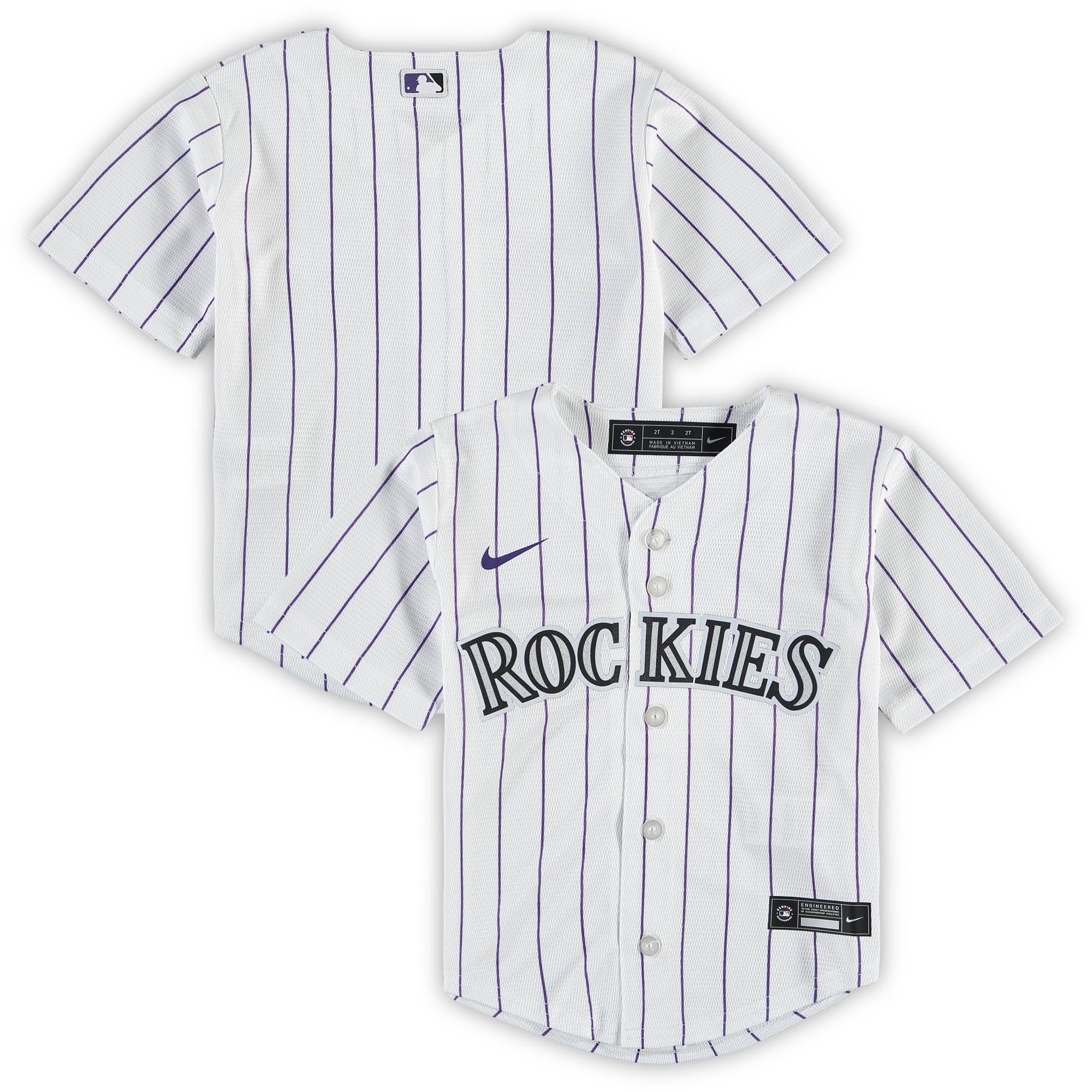 Colorado Rockies Toddler Replica Team Jersey - White