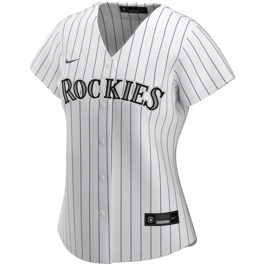 Alternative view of Colorado Rockies Women's Home 2020 Replica Team Jersey ÃƒÂ¢Ã¢â€šÂ¬Ã¢â‚¬Å“ White