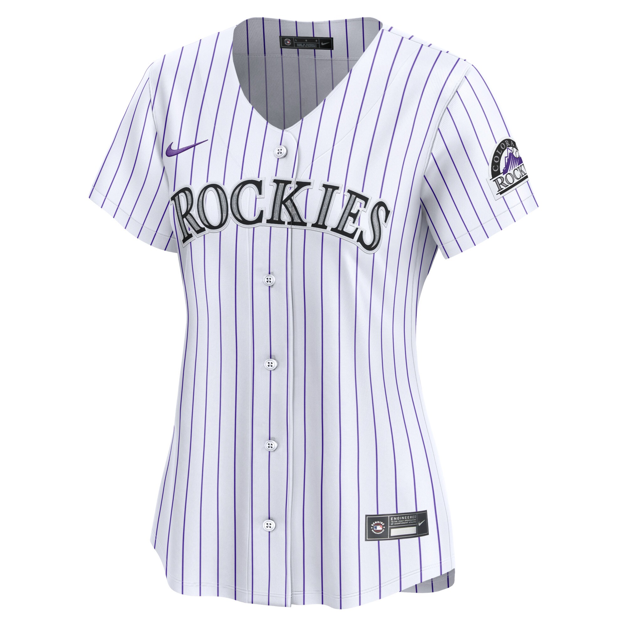 Alternative view of Colorado Rockies Women's Home Limited Jersey - White