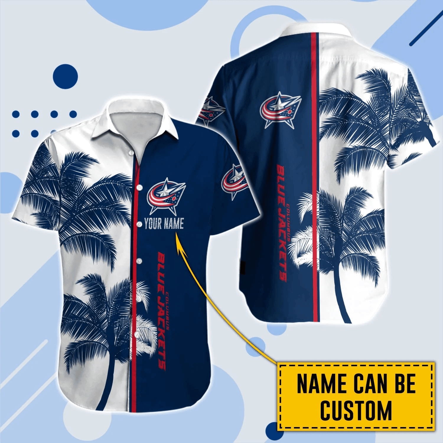 Alternative view of Columbus Blue Jackets Hawaiian Shirt And Set - Customized - JS502 