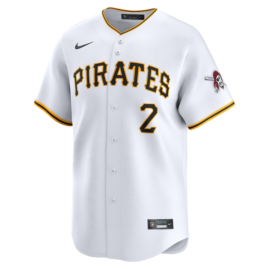 Alternative view of Connor Joe 2 Pittsburgh Pirates Home Limited Men Jersey - White 