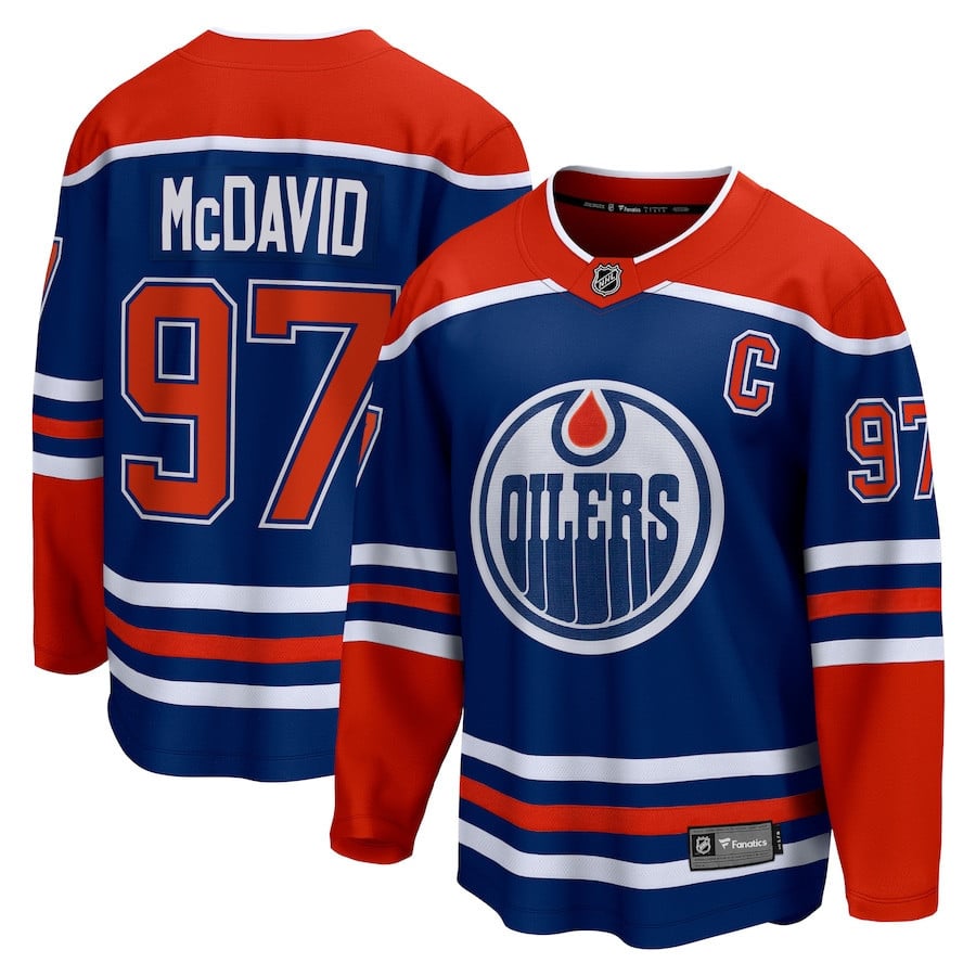 Connor McDavid 97 Edmonton Oilers Home Breakaway Jersey - Men - JS115 