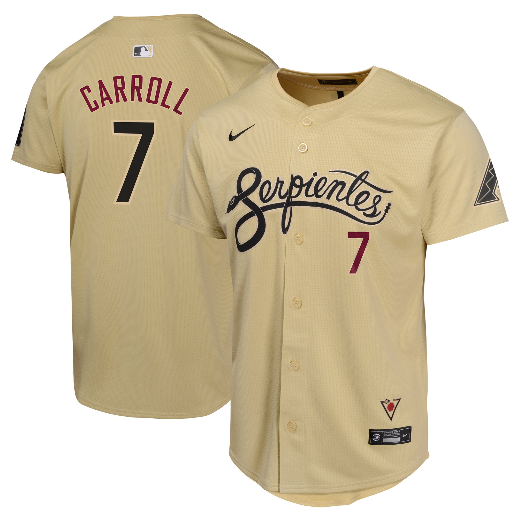 Corbin Carroll Arizona Diamondbacks Youth City Connect Limited Player Jersey - Sand