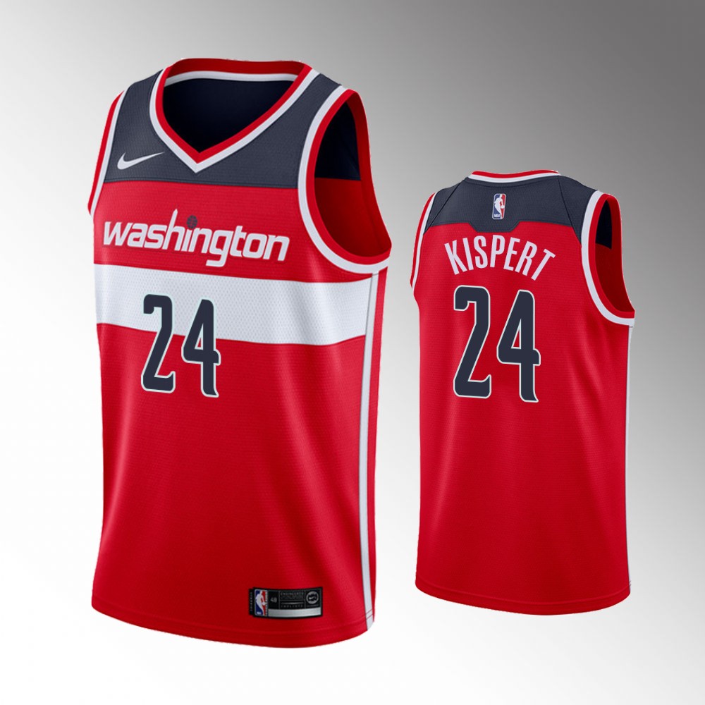 Corey Kispert Washington Wizards 2021 Icon Edition Red 2021 Nba Draft Jersey
