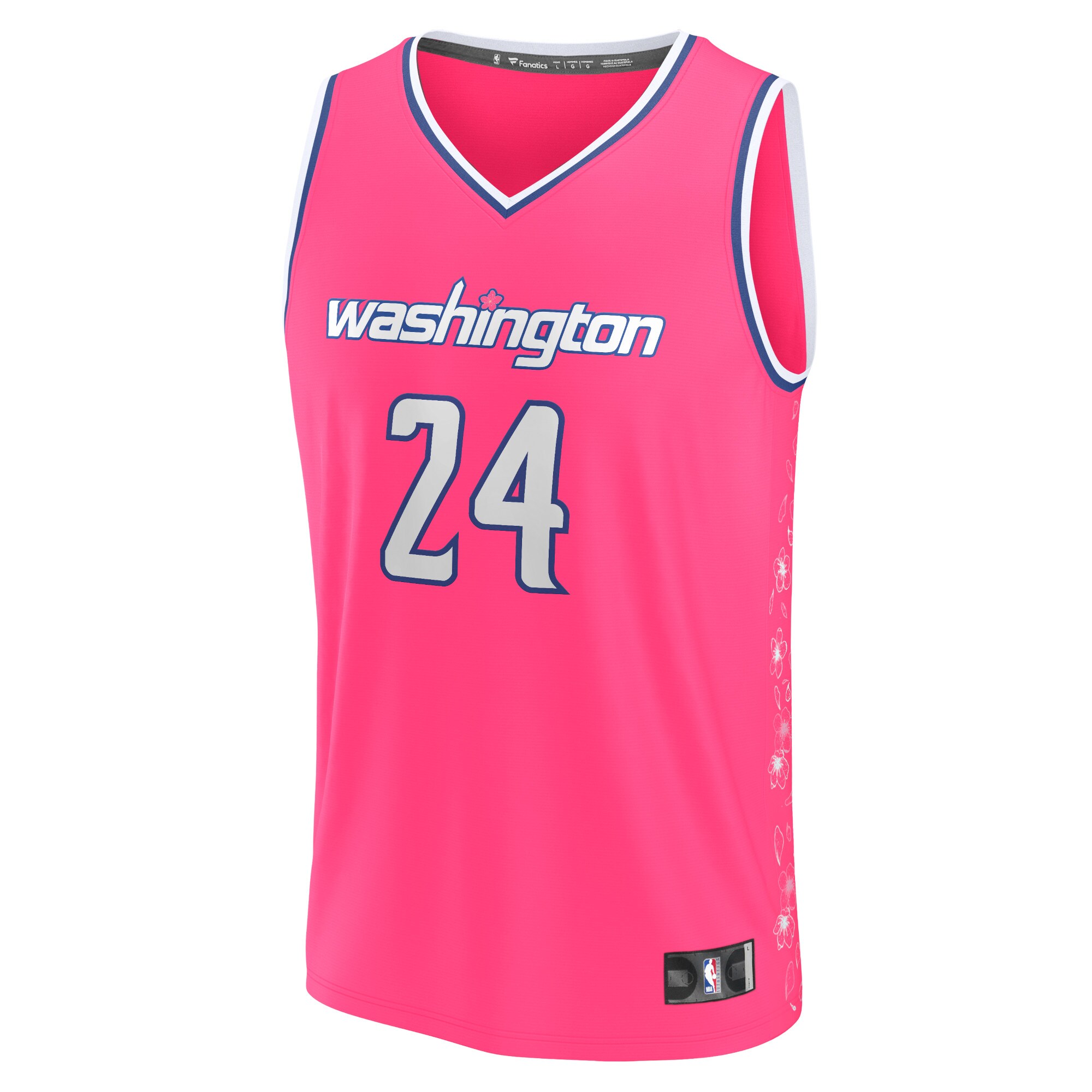 Alternative view of Corey Kispert Washington Wizards Fanatics Fastbreak Jersey - City Edition - Pink