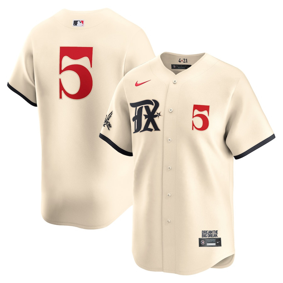 Corey Seager 5 Texas Rangers City Connect Limited Men Jersey - Natural - JS793 