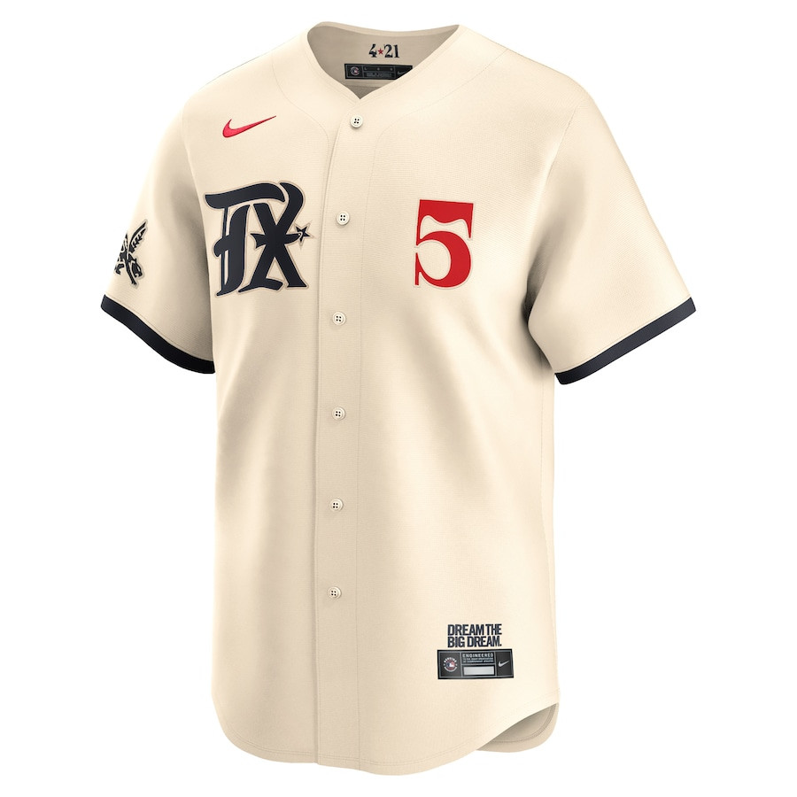 Alternative view of Corey Seager 5 Texas Rangers City Connect Limited Men Jersey - Natural - JS793 