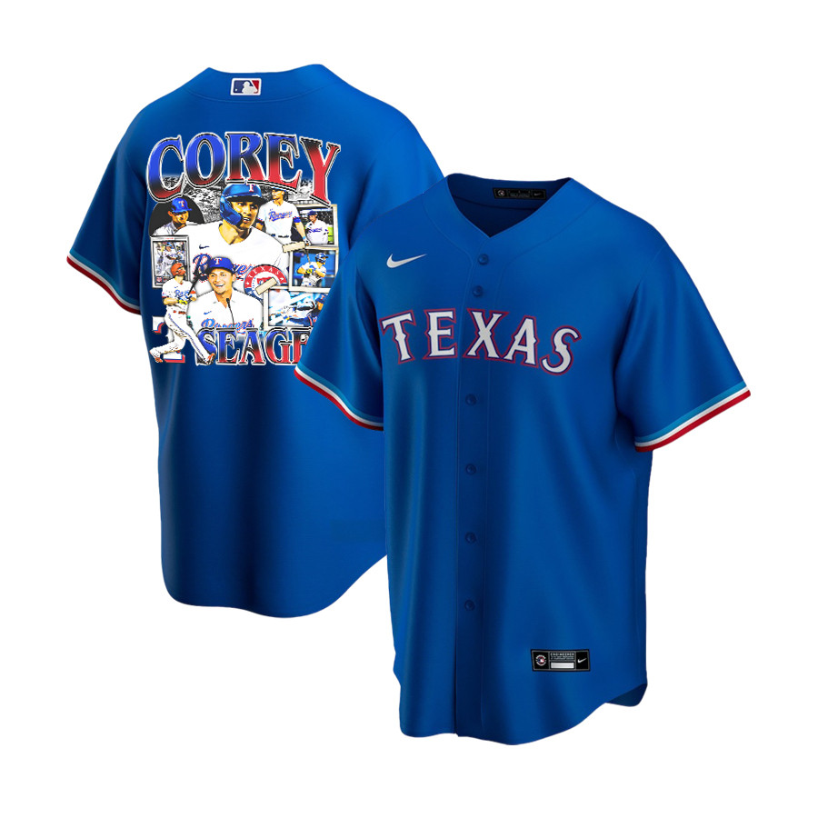 Corey Seager 5 Texas Rangers Journey 2023 Alternate Player YOUTH Jersey - Royal - JS930 