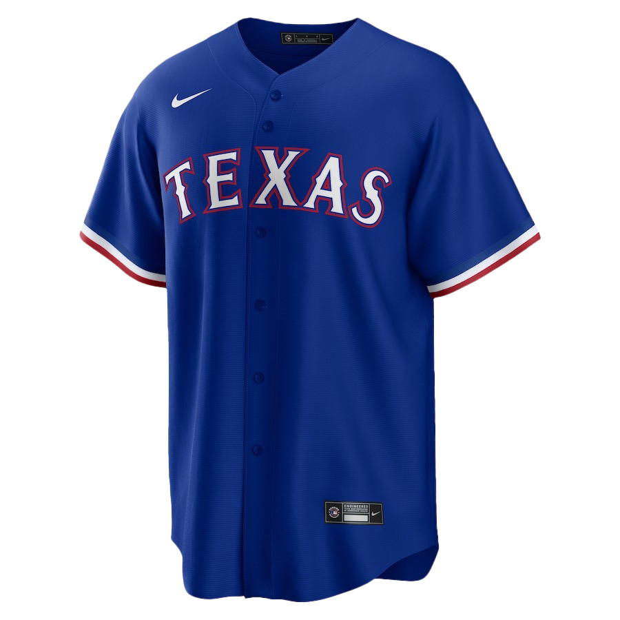 Alternative view of Corey Seager 5 Texas Rangers Signed Posture 2023 Alternate Player Men Jersey - Royal - JS499 