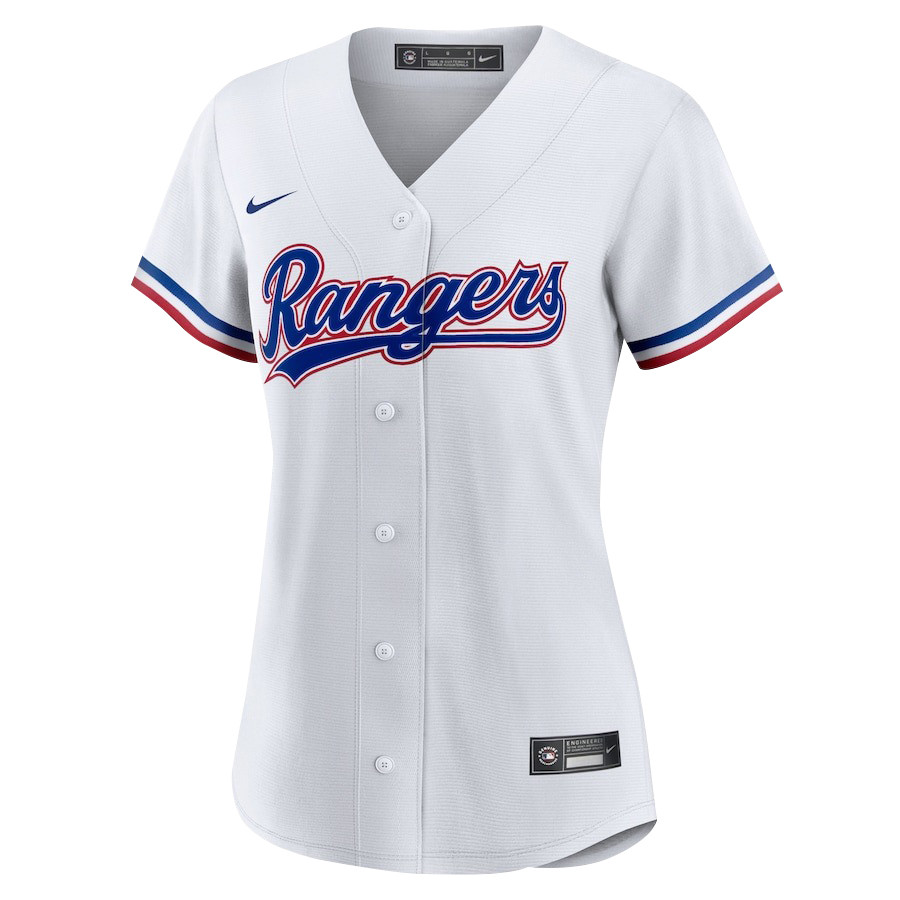 Alternative view of Corey Seager 5 Texas Rangers Signed Posture 2023 Home Player Women Jersey - White - JS574 